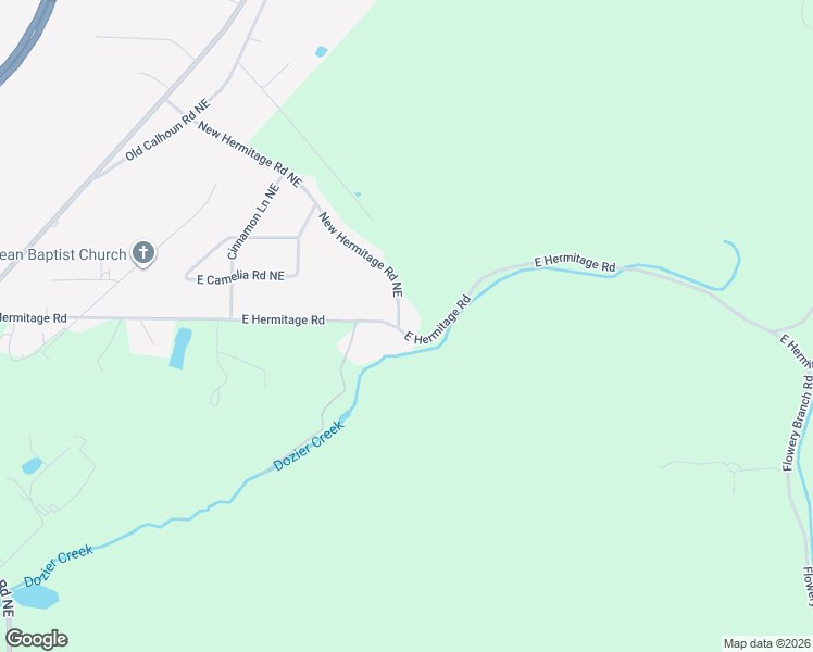 map of restaurants, bars, coffee shops, grocery stores, and more near 397 West Hermitage Road Northeast in Rome