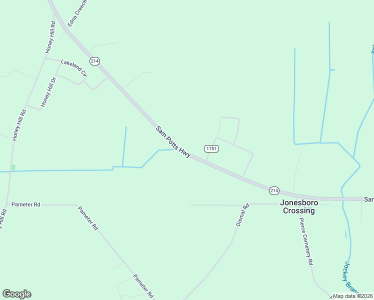 map of restaurants, bars, coffee shops, grocery stores, and more near 2225 Sam Potts Highway in Hallsboro