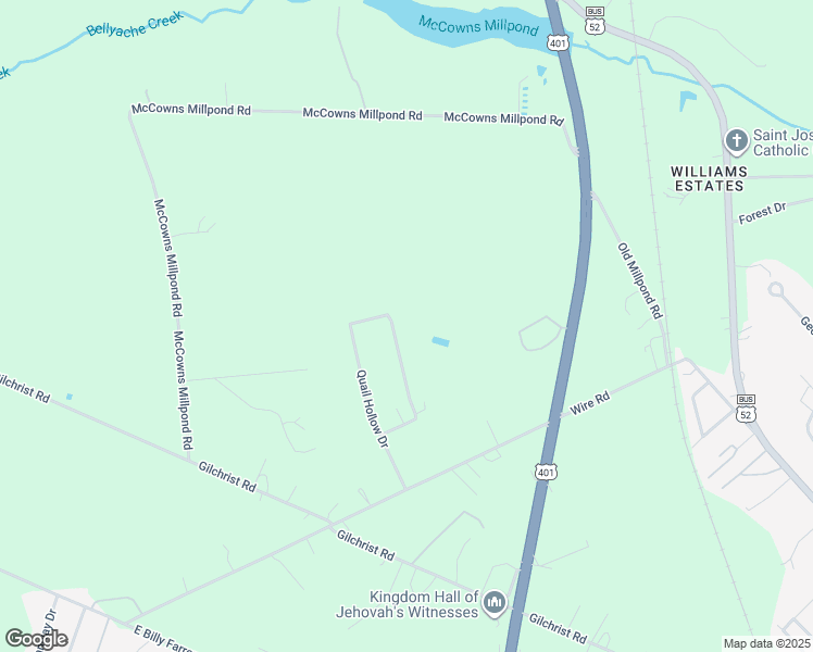 map of restaurants, bars, coffee shops, grocery stores, and more near 1151 Fox Hollow Drive in Darlington