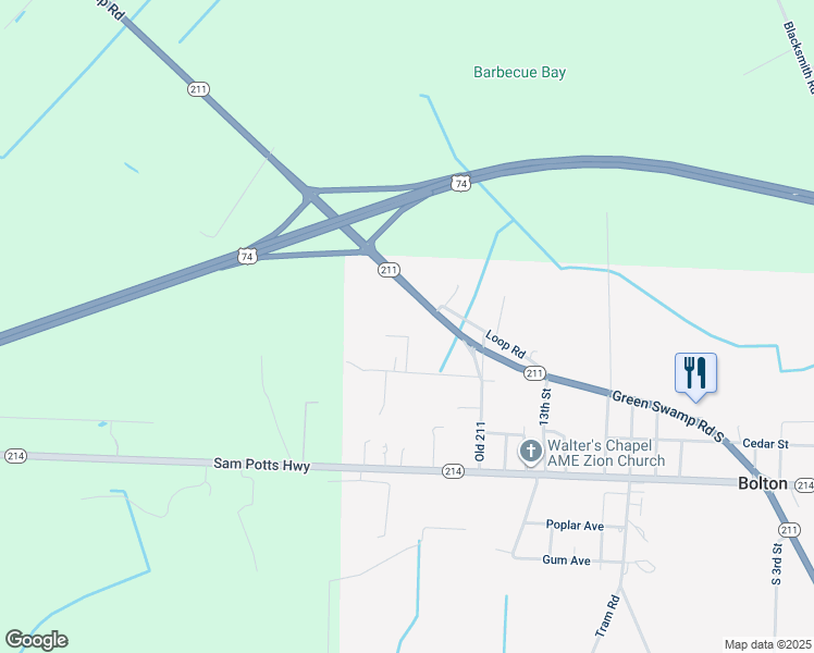 map of restaurants, bars, coffee shops, grocery stores, and more near 310 Green Swamp Road in Bolton