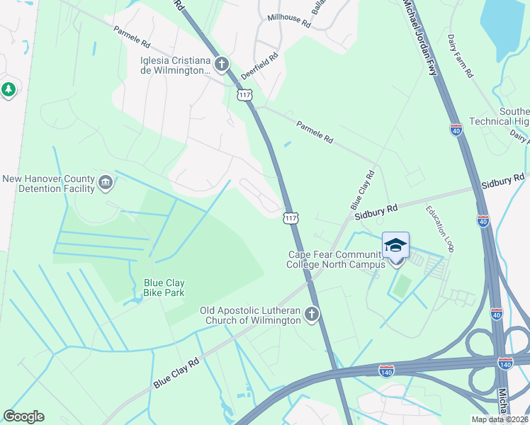 map of restaurants, bars, coffee shops, grocery stores, and more near 5132 Exton Park Loop in Castle Hayne