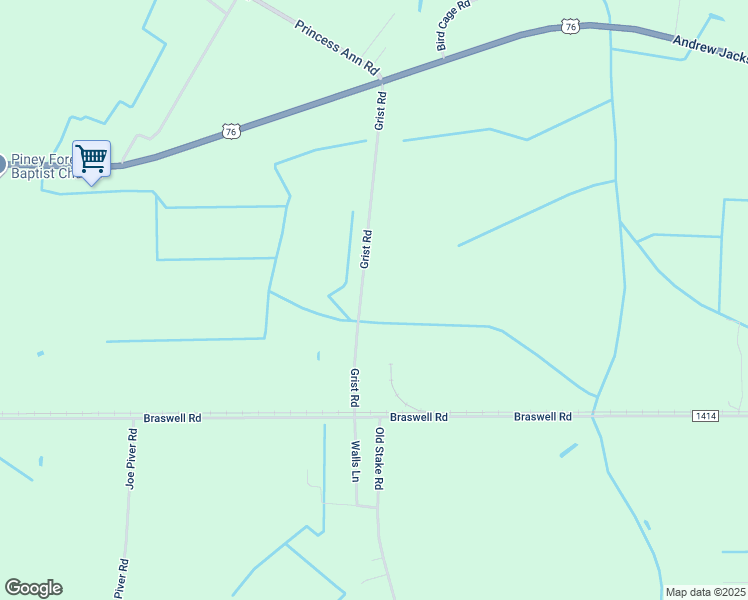 map of restaurants, bars, coffee shops, grocery stores, and more near 543 Grists Road in Chadbourn