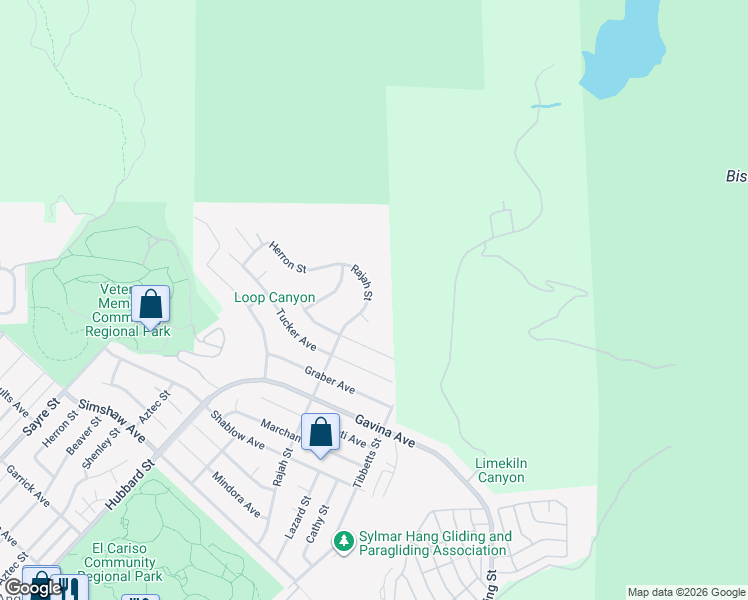 map of restaurants, bars, coffee shops, grocery stores, and more near 12506 Rajah Street in Los Angeles