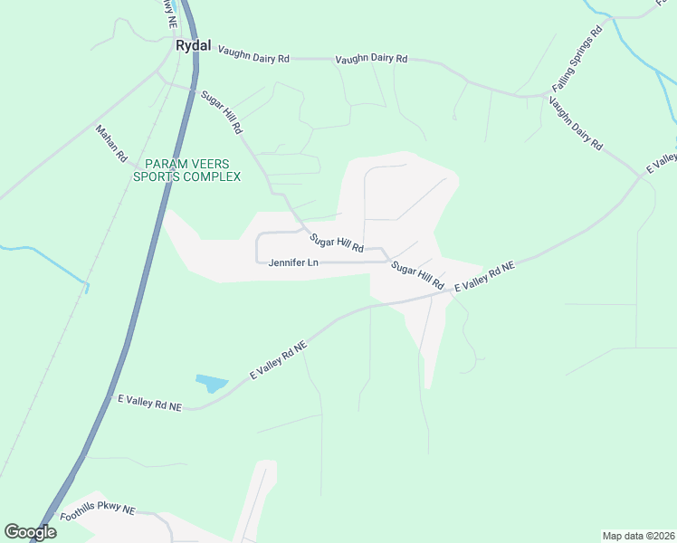 map of restaurants, bars, coffee shops, grocery stores, and more near 25 Jennifer Lane in Rydal