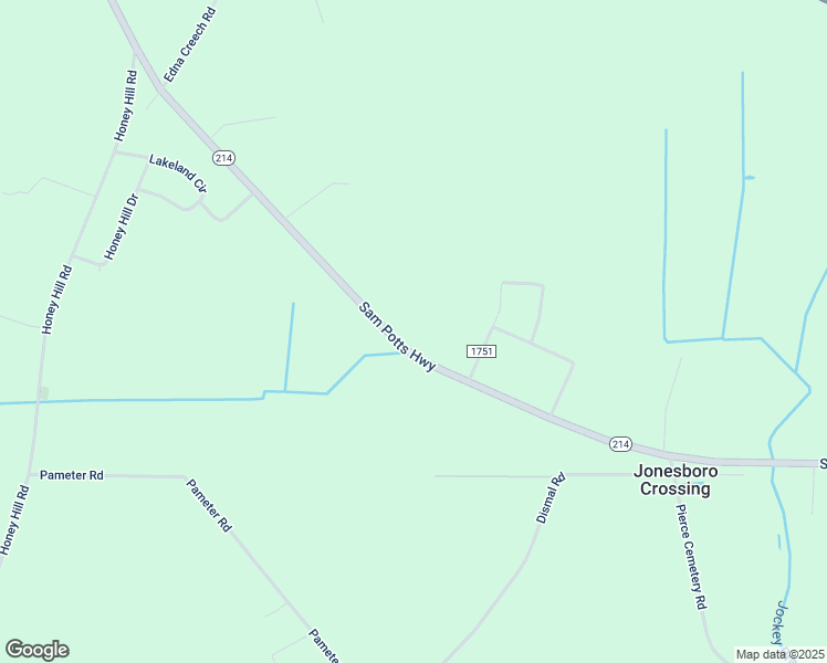 map of restaurants, bars, coffee shops, grocery stores, and more near 2197 Sam Potts Highway in Hallsboro