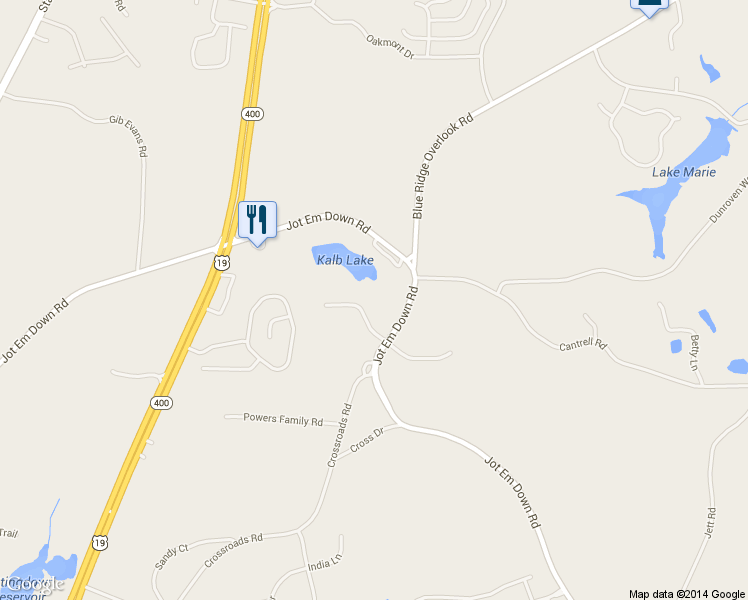 map of restaurants, bars, coffee shops, grocery stores, and more near 5240 Ridge Farms Drive in Cumming