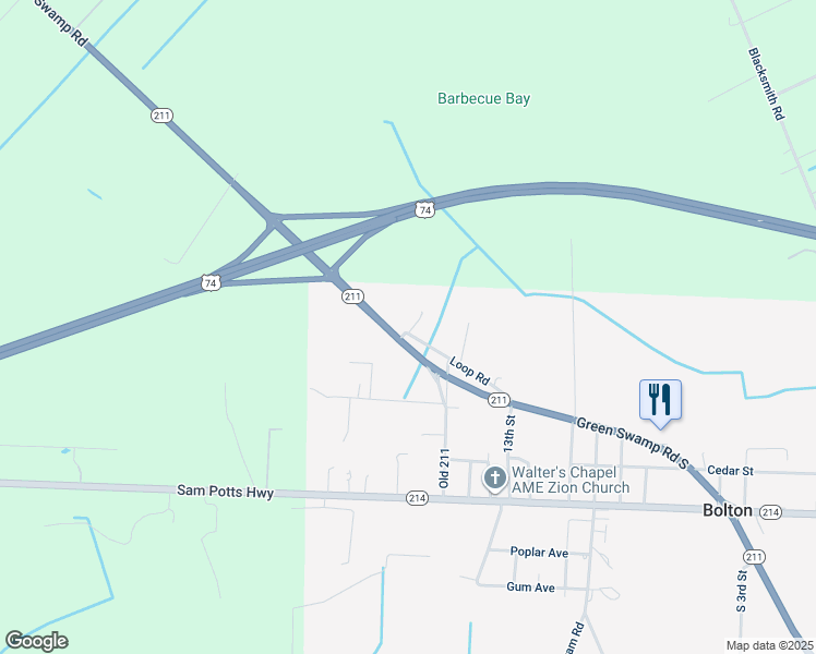map of restaurants, bars, coffee shops, grocery stores, and more near 27 Loop Lane in Bolton
