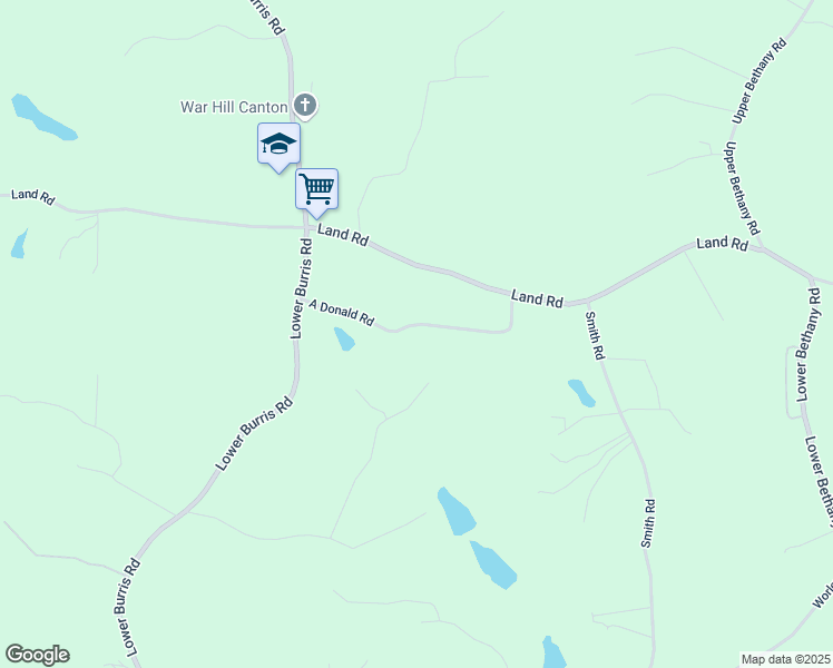 map of restaurants, bars, coffee shops, grocery stores, and more near 294 A Donald Road in Canton