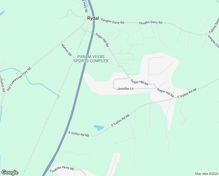 map of restaurants, bars, coffee shops, grocery stores, and more near 55 Jennifer Lane in Rydal