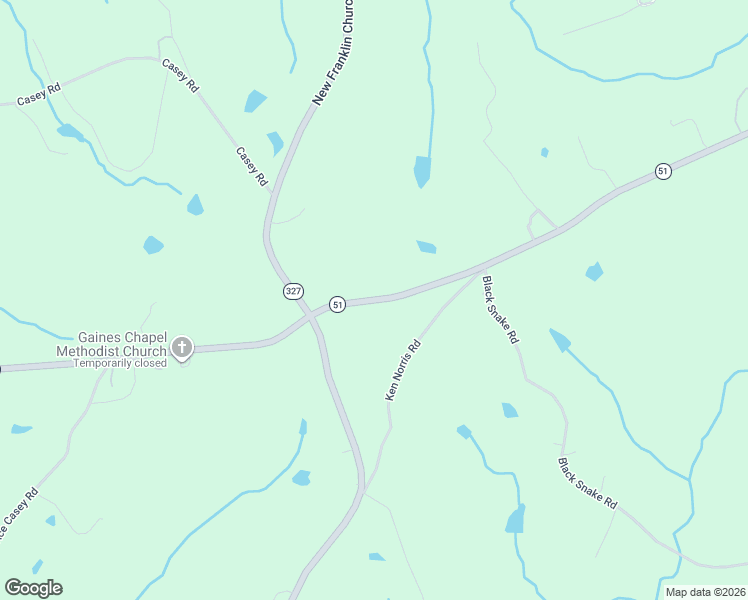 map of restaurants, bars, coffee shops, grocery stores, and more near 2650 Starrs Bridge Road in Canon