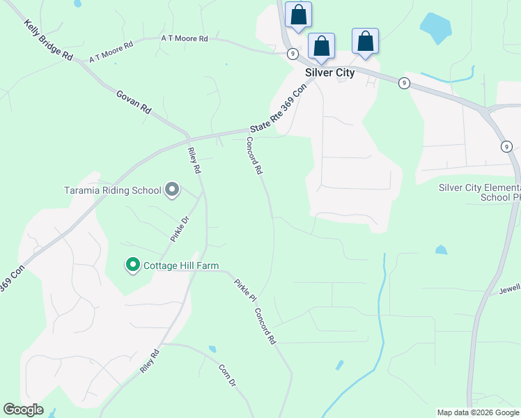 map of restaurants, bars, coffee shops, grocery stores, and more near 6785 Concord Road in Cumming