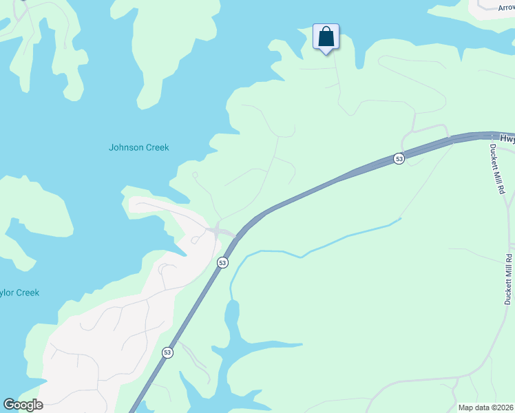 map of restaurants, bars, coffee shops, grocery stores, and more near 3528 Lake Ridge Drive in Gainesville