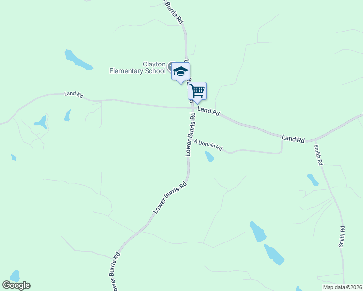 map of restaurants, bars, coffee shops, grocery stores, and more near 3869 Lower Burris Road in Canton