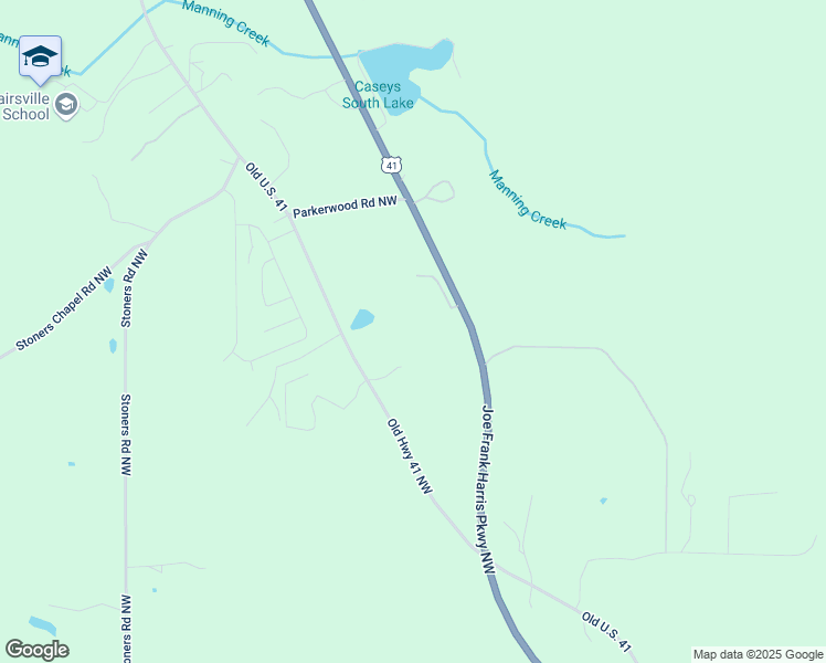 map of restaurants, bars, coffee shops, grocery stores, and more near 226 Old Dixie Highway Northwest in Adairsville