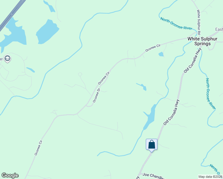 map of restaurants, bars, coffee shops, grocery stores, and more near 2762 Oconee Drive in Gainesville