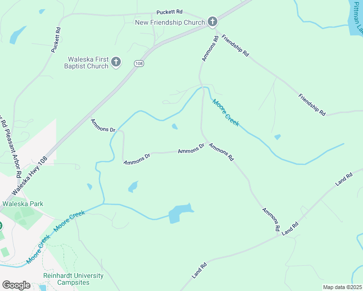 map of restaurants, bars, coffee shops, grocery stores, and more near 811 Ammons Drive in Waleska