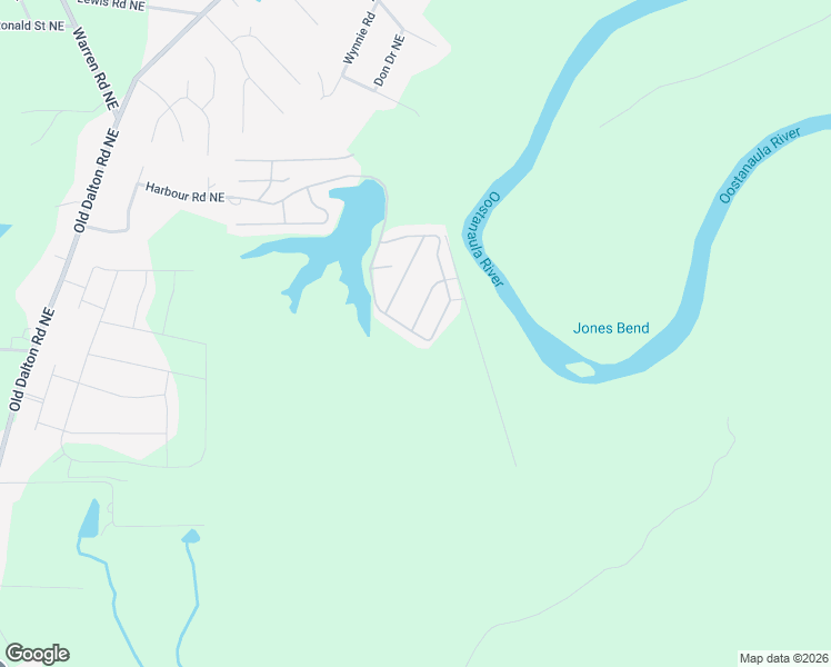 map of restaurants, bars, coffee shops, grocery stores, and more near 303 Swan Point Drive Northeast in Rome