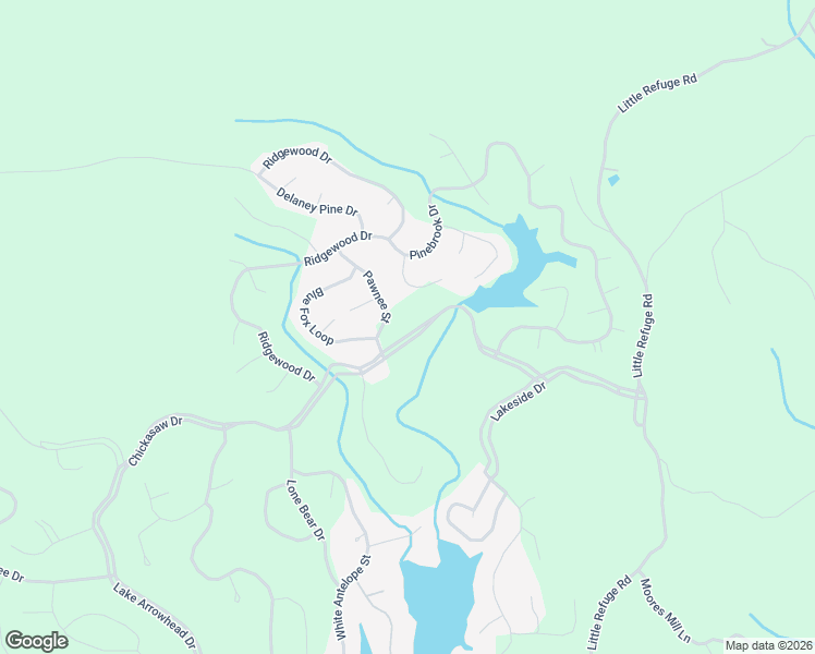map of restaurants, bars, coffee shops, grocery stores, and more near 166 Chickasaw Drive in Waleska