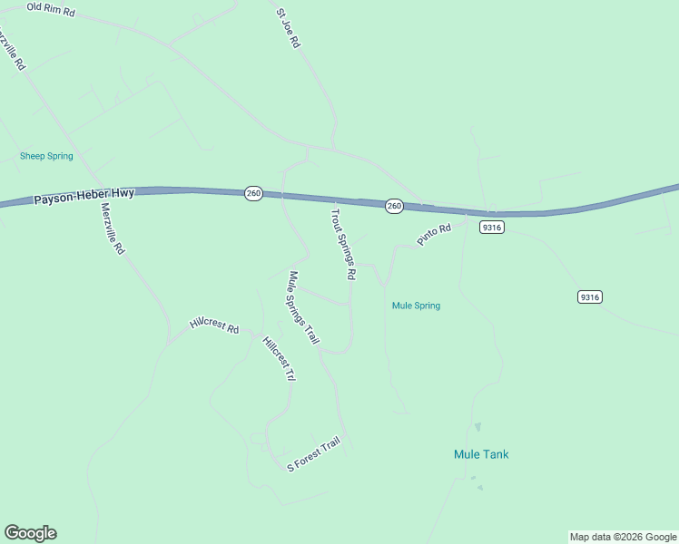map of restaurants, bars, coffee shops, grocery stores, and more near 628 Trout Springs Road in Coconino County