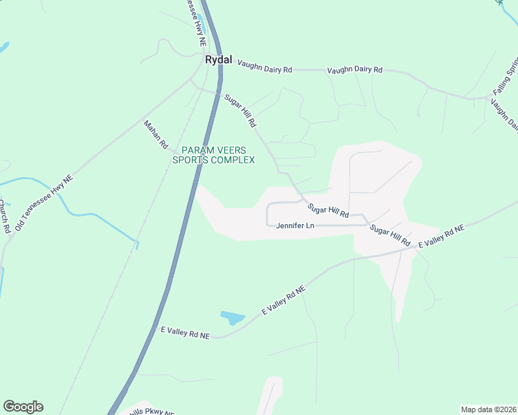 map of restaurants, bars, coffee shops, grocery stores, and more near 55 Jennifer Lane in Rydal