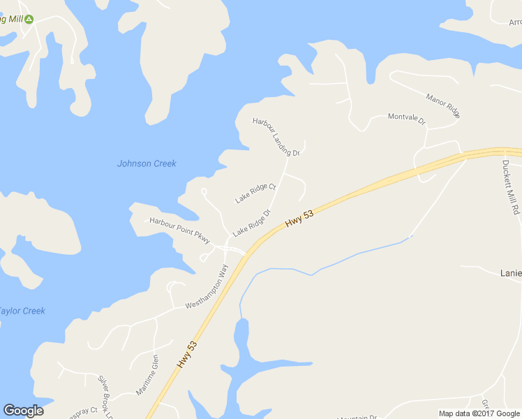 map of restaurants, bars, coffee shops, grocery stores, and more near 3533 Lake Ridge Drive in Gainesville