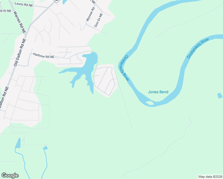 map of restaurants, bars, coffee shops, grocery stores, and more near 303 Swan Point Drive Northeast in Rome