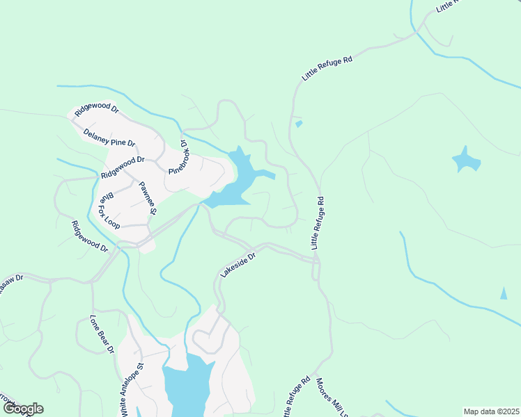 map of restaurants, bars, coffee shops, grocery stores, and more near 105 Modoc Court in Waleska