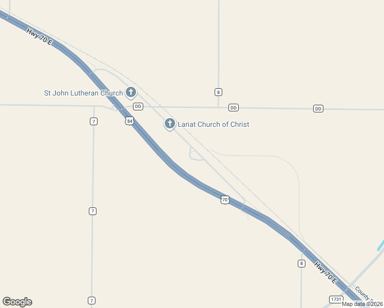 map of restaurants, bars, coffee shops, grocery stores, and more near 784 Texas 403 Loop in Farwell