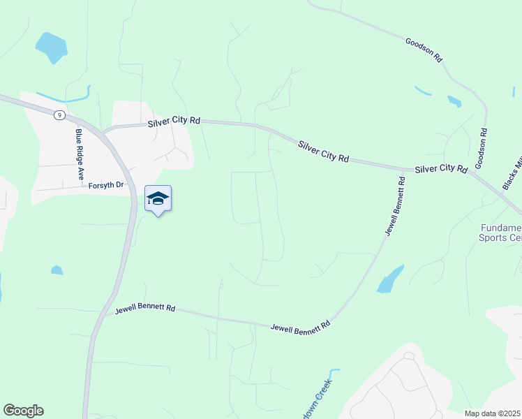 map of restaurants, bars, coffee shops, grocery stores, and more near Waggamon Way in Forsyth County