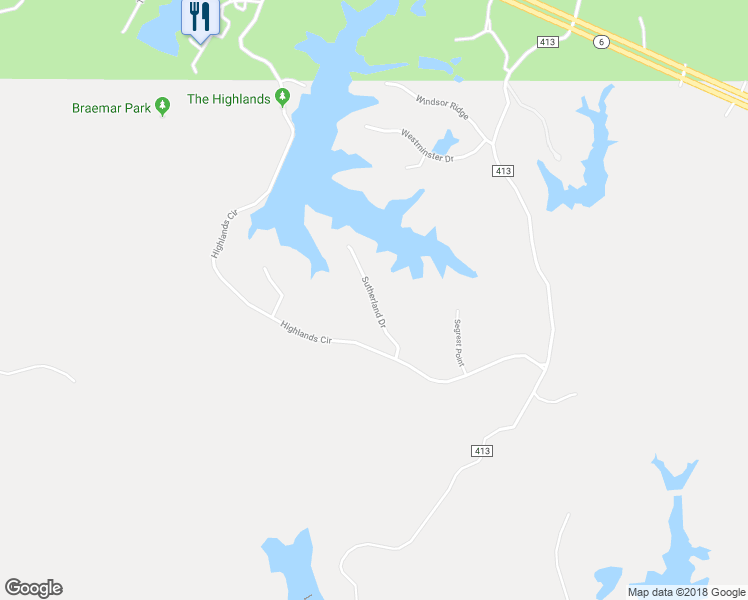 map of restaurants, bars, coffee shops, grocery stores, and more near Sutherland Drive in Oxford