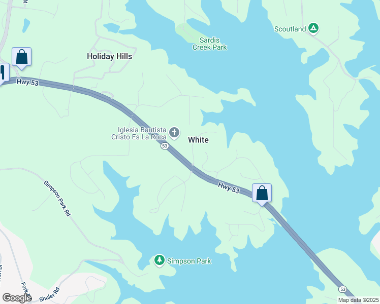 map of restaurants, bars, coffee shops, grocery stores, and more near 2317 Ford White Road in Gainesville