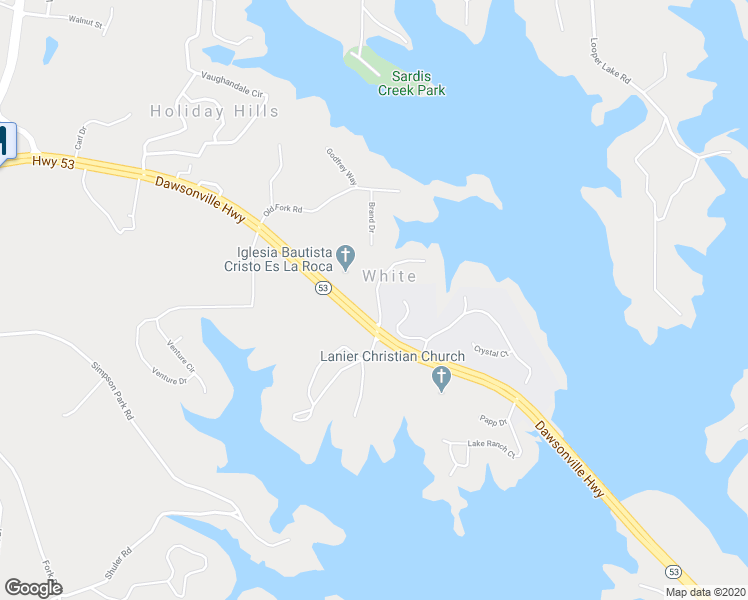 map of restaurants, bars, coffee shops, grocery stores, and more near 2317 Ford White Road in Gainesville