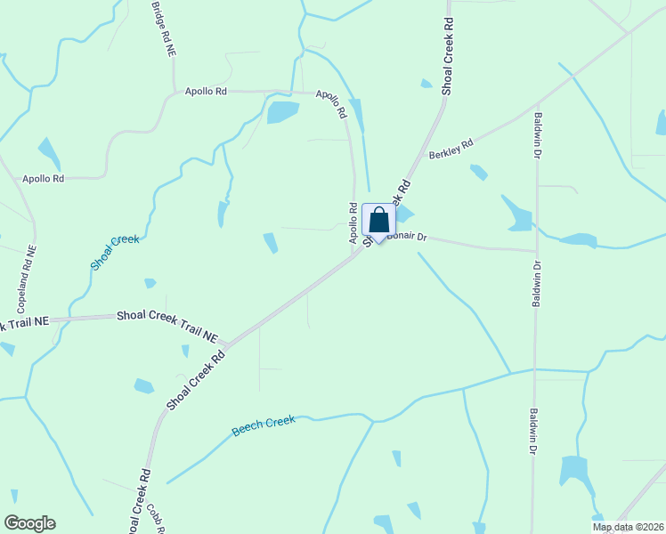 map of restaurants, bars, coffee shops, grocery stores, and more near 933-1083 Shoal Creek Road in Arab