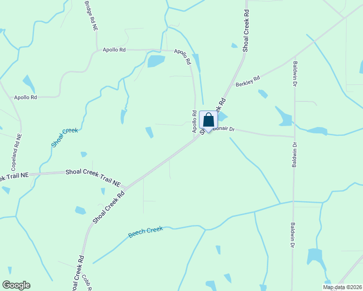 map of restaurants, bars, coffee shops, grocery stores, and more near 933-1083 Shoal Creek Road in Arab