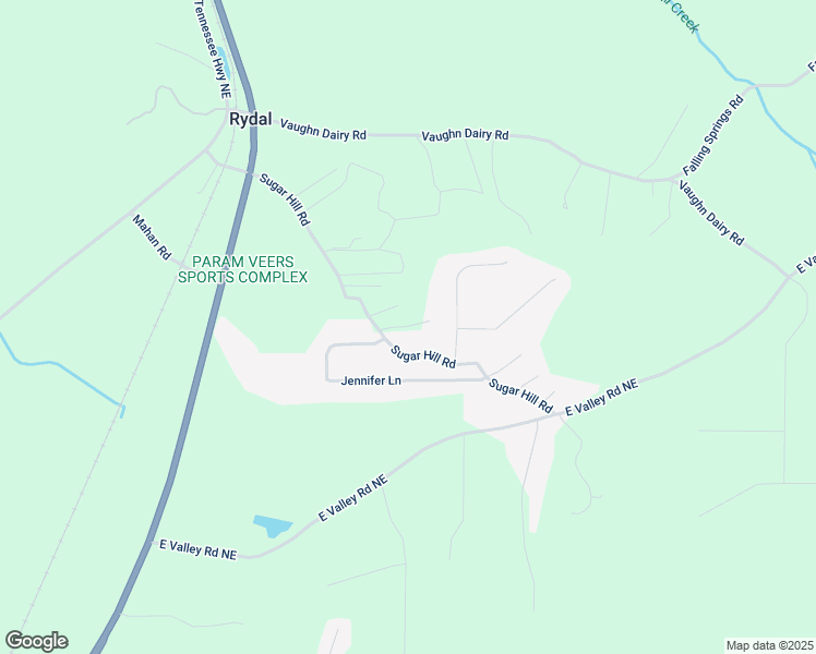 map of restaurants, bars, coffee shops, grocery stores, and more near 169 Sugar Hill Road in Rydal