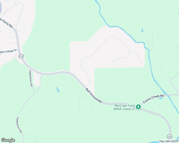 map of restaurants, bars, coffee shops, grocery stores, and more near 108 Preserve Parkway in Ball Ground