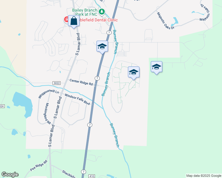 map of restaurants, bars, coffee shops, grocery stores, and more near 967 Regional Center Drive in Oxford