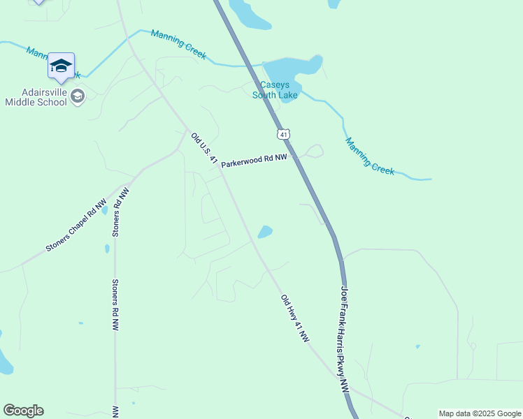 map of restaurants, bars, coffee shops, grocery stores, and more near 294 Old Dixie Highway in Adairsville