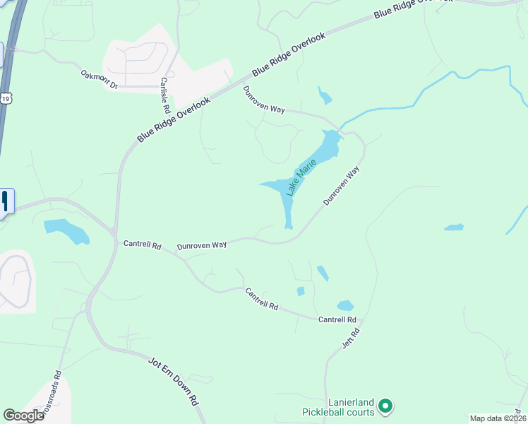 map of restaurants, bars, coffee shops, grocery stores, and more near 5385 Dunroven Way in Dawsonville