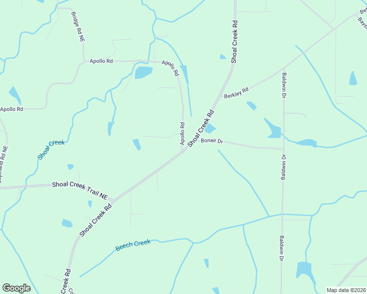 map of restaurants, bars, coffee shops, grocery stores, and more near 1109 Shoal Creek Road in Arab