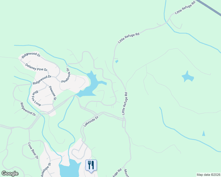 map of restaurants, bars, coffee shops, grocery stores, and more near 189 Pinebrook Drive in Waleska