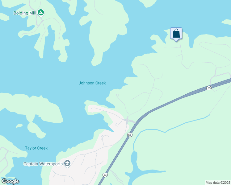 map of restaurants, bars, coffee shops, grocery stores, and more near 3597 Water Front Drive in Gainesville
