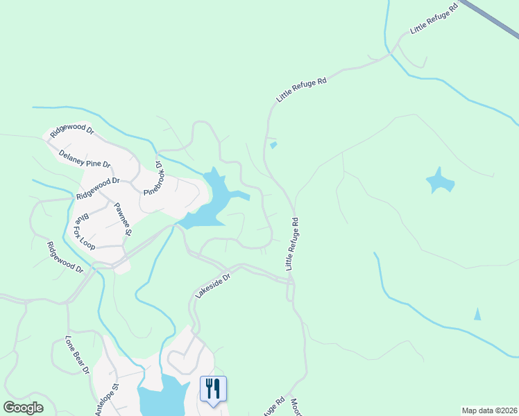 map of restaurants, bars, coffee shops, grocery stores, and more near 189 Pinebrook Drive in Waleska