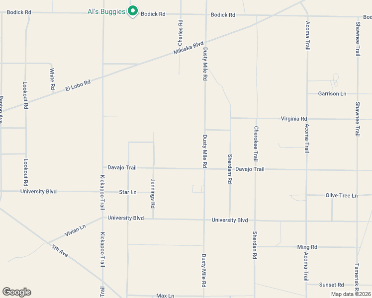 map of restaurants, bars, coffee shops, grocery stores, and more near 4414 Dusty Mile Road in Landers