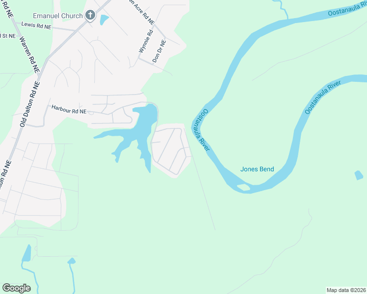 map of restaurants, bars, coffee shops, grocery stores, and more near 324 Swan Point Drive Northeast in Rome