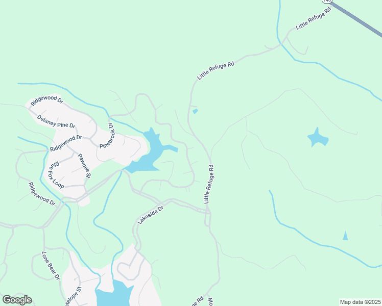 map of restaurants, bars, coffee shops, grocery stores, and more near 103 Pacer Court in Waleska