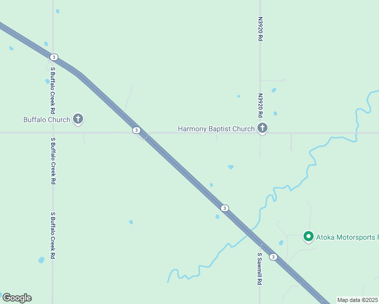 map of restaurants, bars, coffee shops, grocery stores, and more near 670 East Harmony Road in Atoka