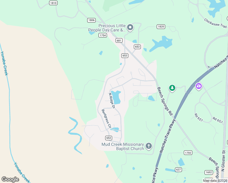 map of restaurants, bars, coffee shops, grocery stores, and more near 108 West Shore Drive in Saltillo