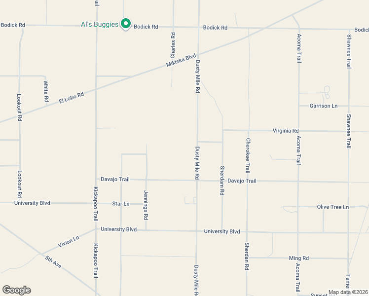 map of restaurants, bars, coffee shops, grocery stores, and more near 4414 Dusty Mile Road in Landers