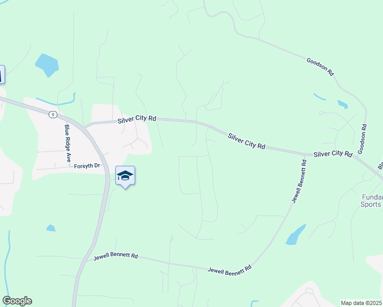 map of restaurants, bars, coffee shops, grocery stores, and more near 7140 Carruthers Way in Dawsonville
